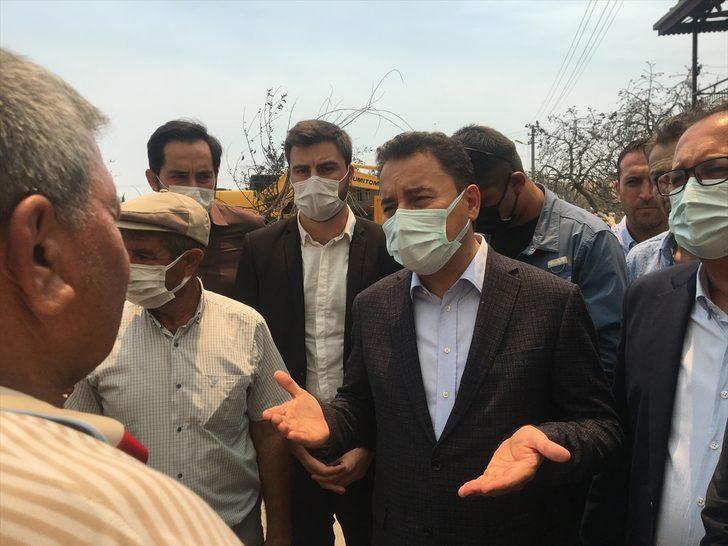 DEVA Partisi Genel Başkanı Ali Babacan, Manavgat'ta yangın bölgesinde incelemede bulundu G2