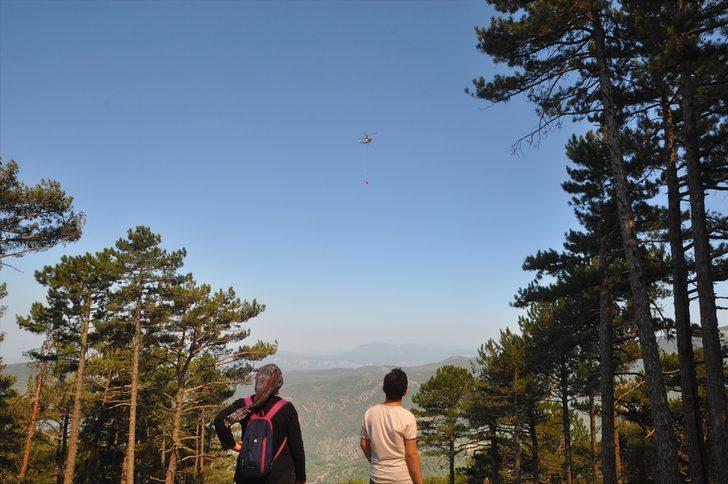 Köyceğiz'deki orman yangınına müdahale ediliyor G1