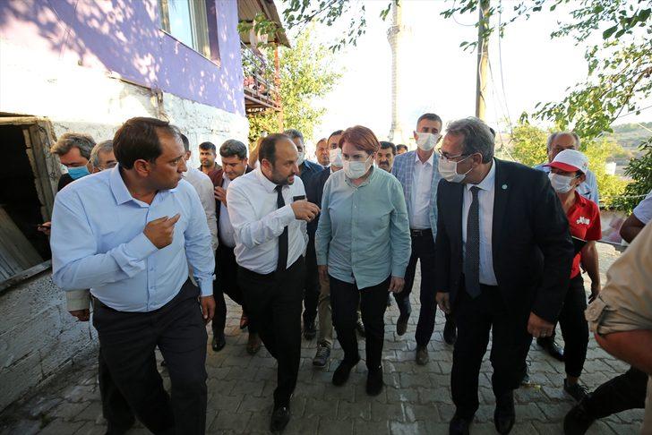 İYİ Parti Genel Başkanı Akşener, Adana Aladağ'daki orman yangınında zarar gören alanları inceledi: G1