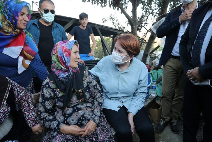 İYİ Parti Genel Başkanı Akşener, Adana Aladağ'daki orman yangınında zarar gören alanları inceledi: G3