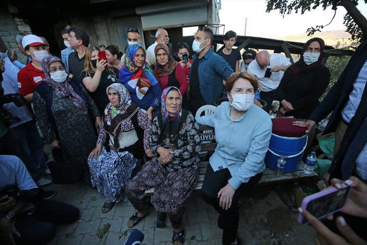 İYİ Parti Genel Başkanı Akşener, Adana Aladağ'daki orman yangınında zarar gören alanları inceledi: G4