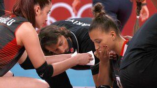 Korkutan pozisyon! Filenin Sultanları maçta kafa kafaya çarpıştı