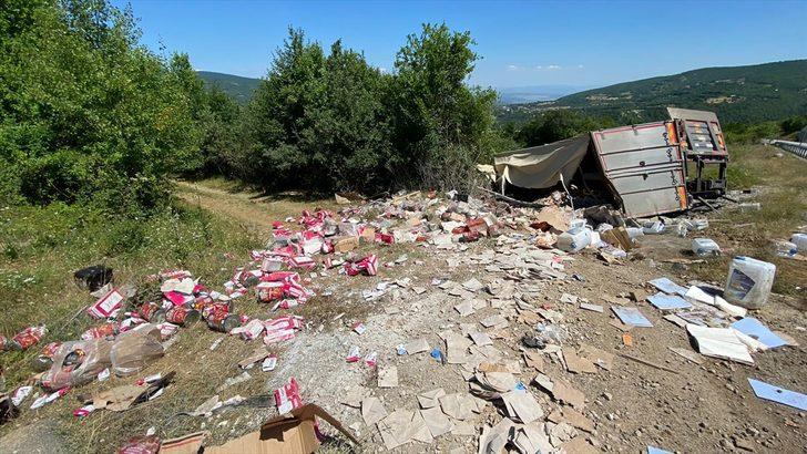 Çorum'da devrilen kamyondaki 1 kişi öldü, 1 kişi yaralandı G1