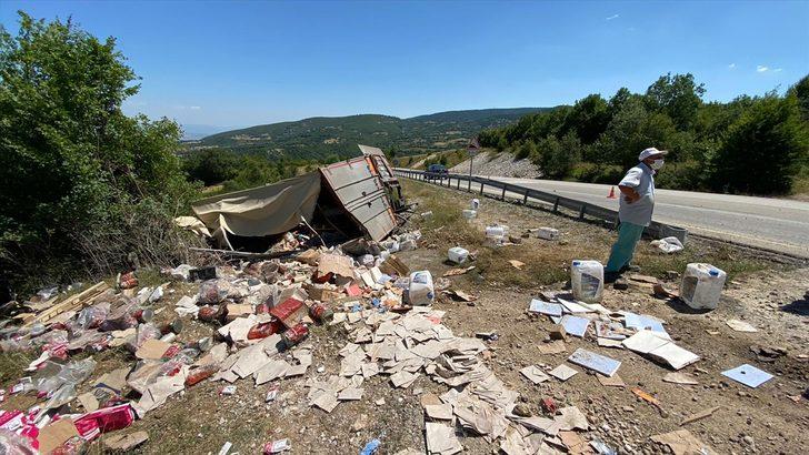 Çorum'da devrilen kamyondaki 1 kişi öldü, 1 kişi yaralandı G4