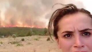 Son Dakika: Mazıköy'deki orman yangını şiddetlendi! Gazeteciler ve ekipler alevlerden son anda kurtuldu