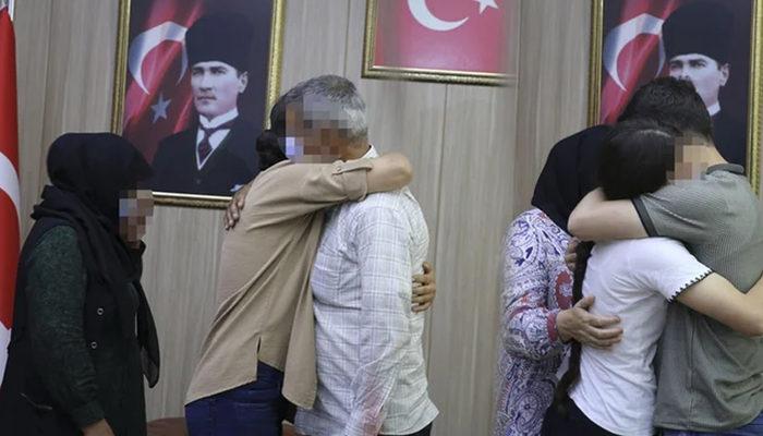 Mardin'de teslim olan 2 kadın terörist aileleriyle buluşturuldu