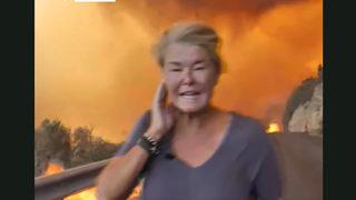 Türkiye'deki orman yangınları dünya medyasında! Muhabir alevlerin arasına daldı