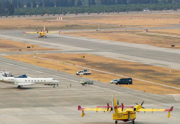 İspanya'dan gönderilen 2 yangın söndürme uçağı Muğla'da faaliyetlerine başladı G5