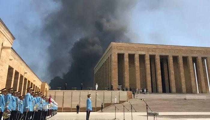 Son Dakika: Ankara'da korkutan yangın! Dumanlar Anıtkabir'e ulaştı