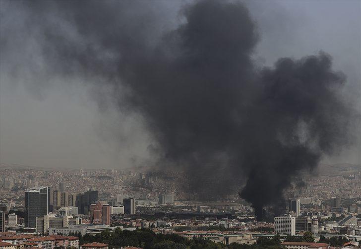 Başkentte özel hastane inşaatında yangın çıktı G2