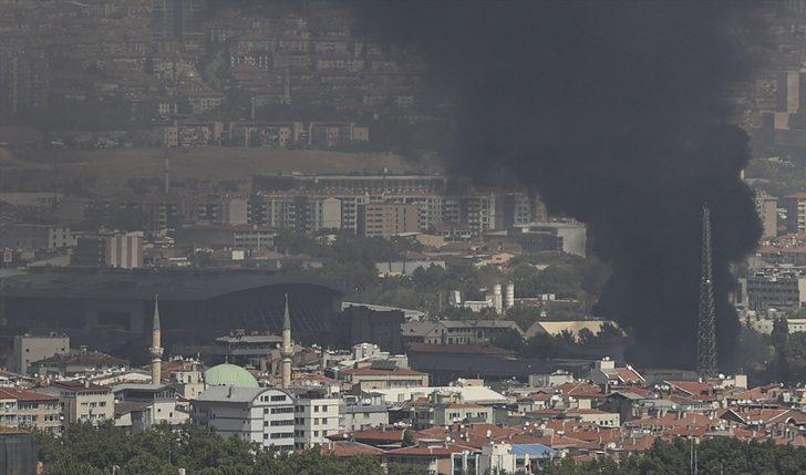 Başkentte özel hastane inşaatında yangın çıktı G3