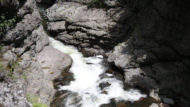 Karadeniz'in saklı güzelliği Küpkaya Kanyonu doğaseverlerin ilgisini çekiyor