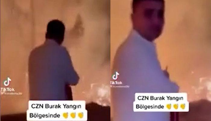 Yangın alanına giden CZN Burak'tan tepki çeken paylaşım! 