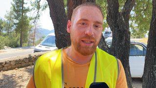 Oyuncu Furkan Kızılay yangın söndürme çalışmalarına destek verdi