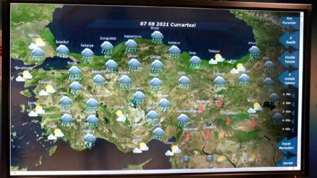 Meteoroloji'den yangın bölgesi için hafta sonu yağış tahmini