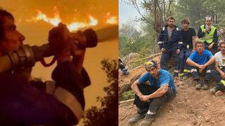 Orman yangınıyla mücadele eden İbrahim Çelikkol'dan mesaj: Dualarınız sayesinde Turgut'ta bir dağı kurtardık