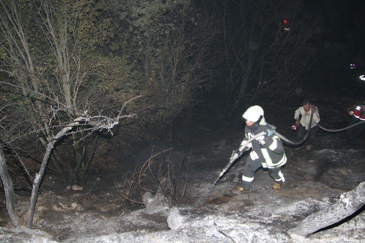 Manisa'da zeytinlik alanda çıkan yangın söndürüldü G3