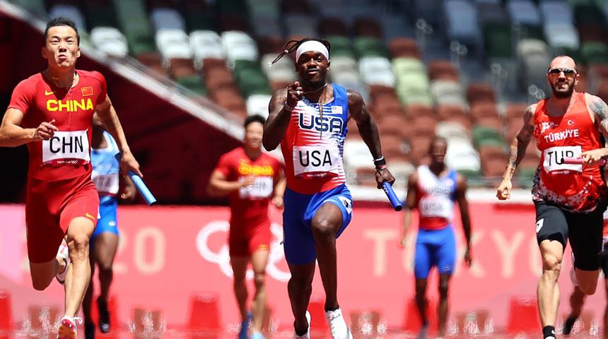  Türk Milli Takımı, erkekler 4x100 metre yarışında elendi