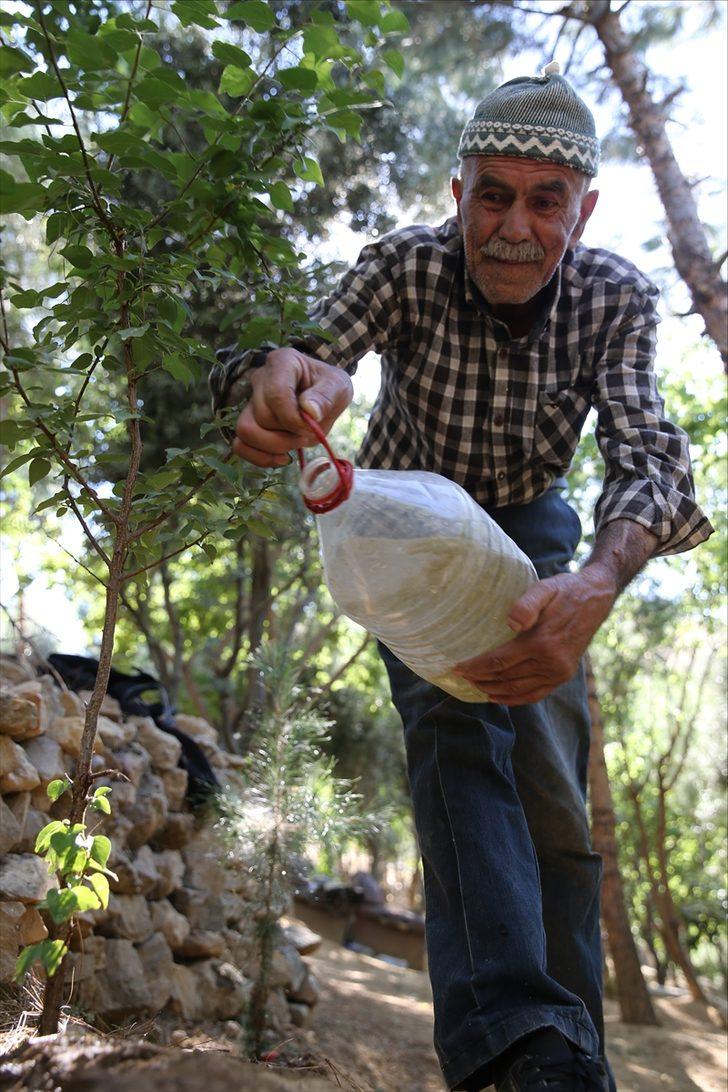 Ömrünü doğaya adayan Mardinli Şeyhmus amcadan "fidan dikin" çağrısı G3