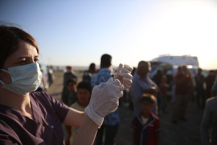 Mevsimlik tarım işçilerine çadırlarında aşı hizmeti sürüyor G2