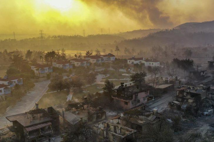 Manavgat'taki yangında Lyrbe Antik Kenti büyük zarar gördü G1