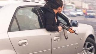 Kaliforniya'da şaşkına çeviren görüntü! Kalaşnikofla camdan sarktı: Endişeliyiz
