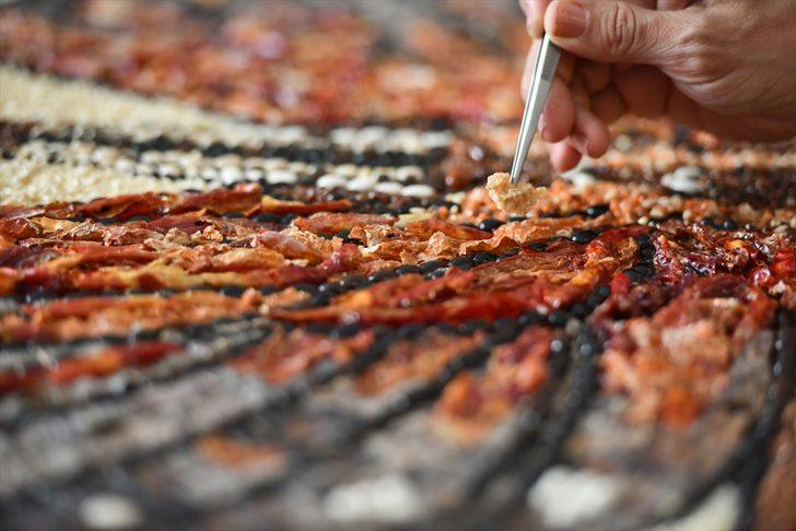Gaziantep'in yöresel lezzetlerine mozaik sanatçısının eli değdi G4