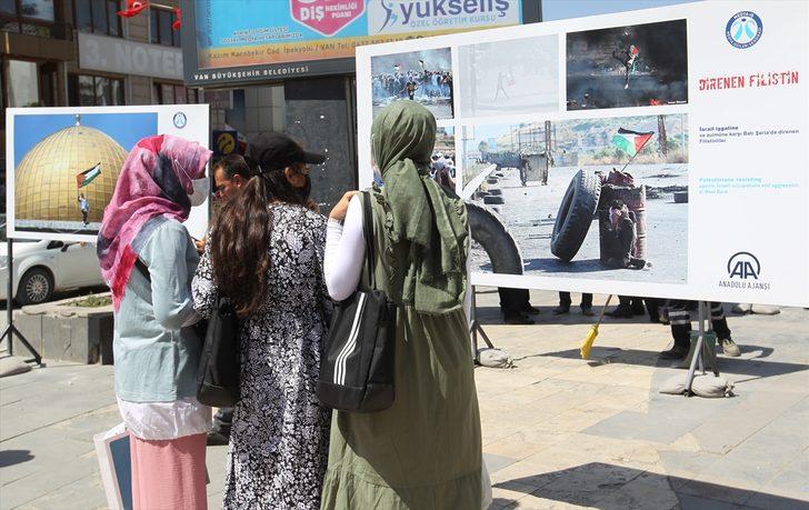 Medya-İş, Van'da AA'nın fotoğraflarından oluşan "Direnen Filistin" konulu sergi açtı G2