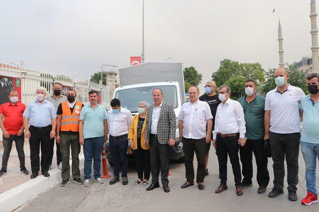 Edirnelilerin desteğiyle toplanan 3 kamyonet yardım malzemesi yangın bölgelerine gönderildi