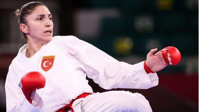 Kadınlar kumite 61 kiloda mücadele eden milli karateci Merve Çoban, bronz madalya kazandı