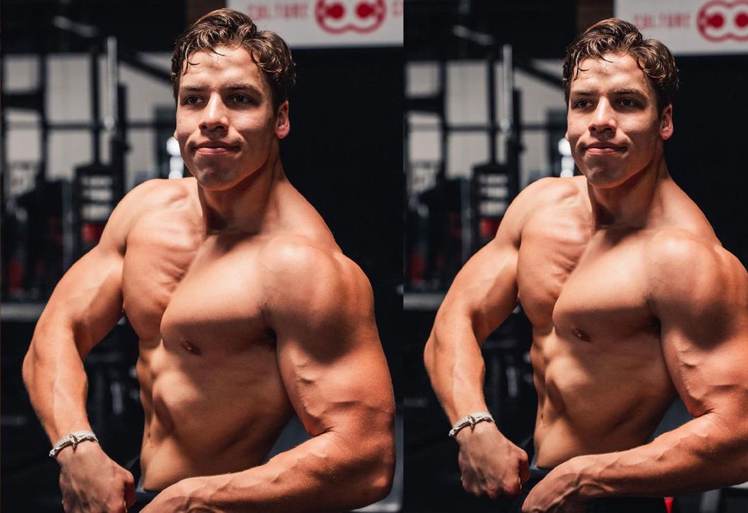 Babasının oğlu! Arnold Schwarzenegger'in oğlu Joseph Baena'dan kas şov