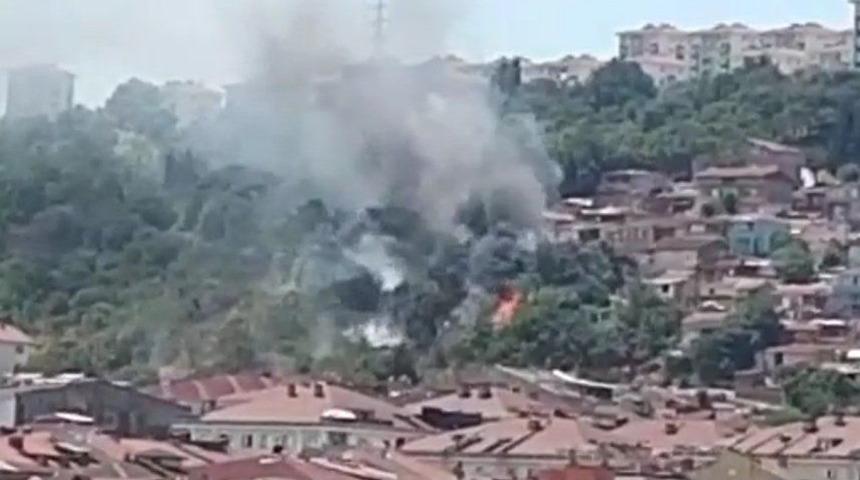 Son Dakika: İstanbul Çatalca'da ağaçlık alanda yangın