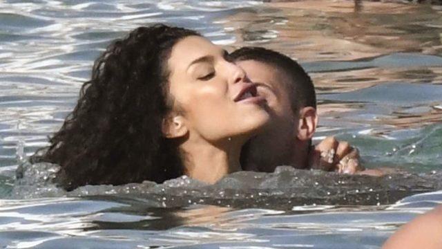 Model Jessica Aidi ve futbolcu Marco Verratti balayında