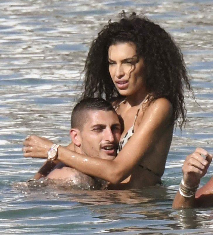Model Jessica Aidi ve futbolcu Marco Verratti balayında G1