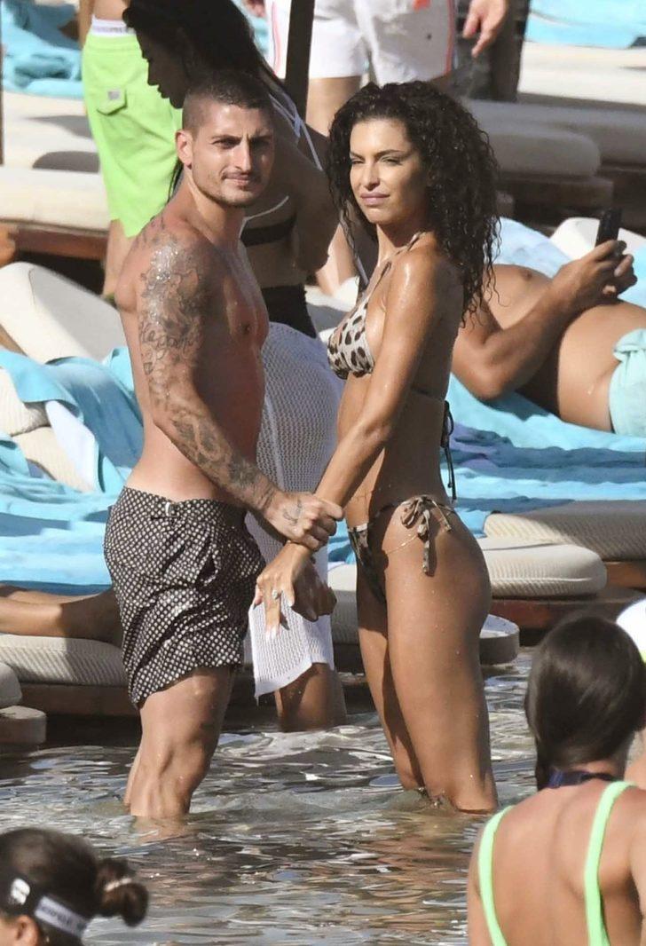 Model Jessica Aidi ve futbolcu Marco Verratti balayında G2