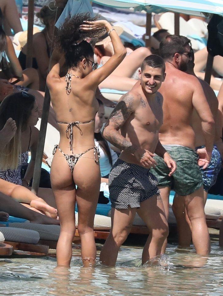 Model Jessica Aidi ve futbolcu Marco Verratti balayında G3