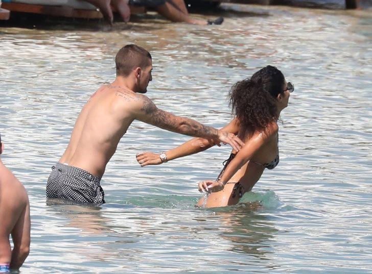 Model Jessica Aidi ve futbolcu Marco Verratti balayında G4