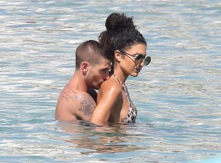 Model Jessica Aidi ve futbolcu Marco Verratti balayında G5