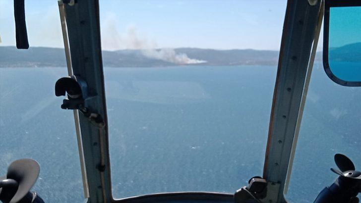 GÜNCELLEME 2 - İzmir'de makilik alanda çıkan yangına müdahale ediliyor G4