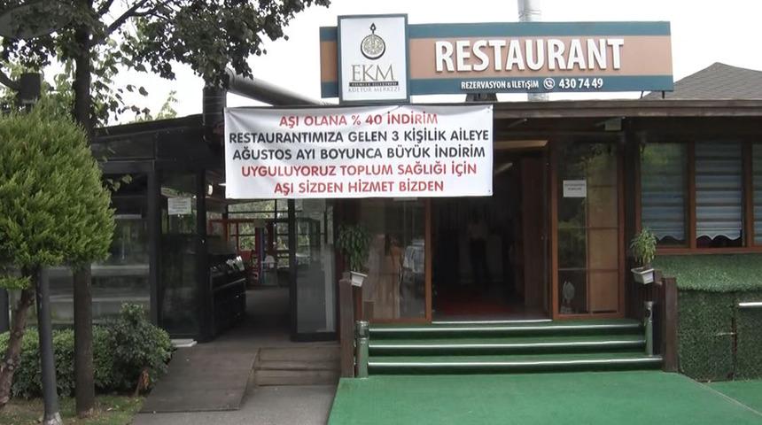 Dikkat çeken uygulama! Aşı olanlara restoranda yüzde 40 indirim