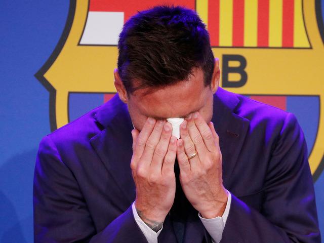 Messi, Barcelona'ya veda ederken gözyaşlarına hakim olamadı