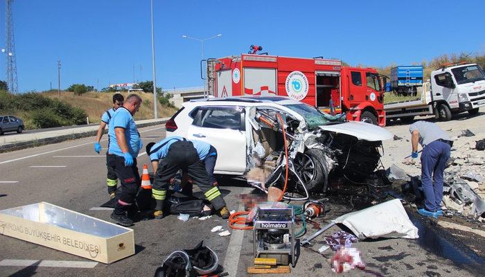 Tekirdağ’da feci kaza: 3 ölü, 1 ağır yaralı