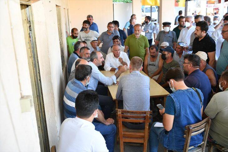 Adalet Bakanı Gül, Milas'ta yanan alanlarda incelemelerde bulundu G5