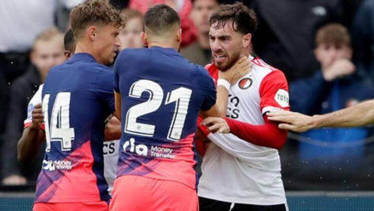 Feyenoord - Atletico Madrid maçında kavga çıktı! Orkun Kökçü yaralandı G2