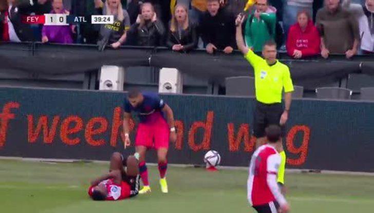 Feyenoord - Atletico Madrid maçında kavga çıktı! Orkun Kökçü yaralandı G3