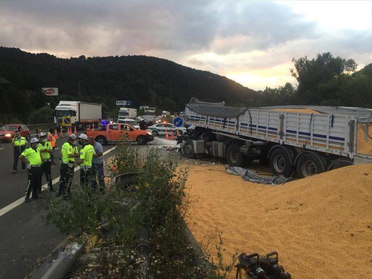 Anadolu Otoyolu'nda zincirleme trafik kazası: 1 ölü, 1 yaralı G1