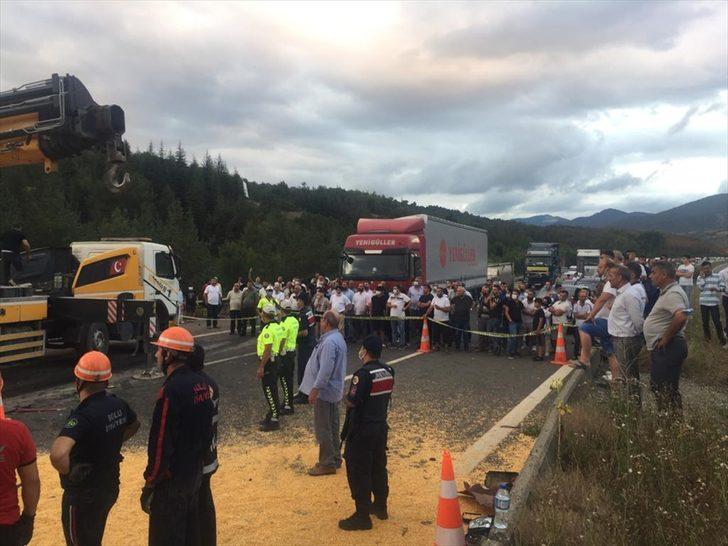 Anadolu Otoyolu'nda zincirleme trafik kazası: 1 ölü, 1 yaralı G3