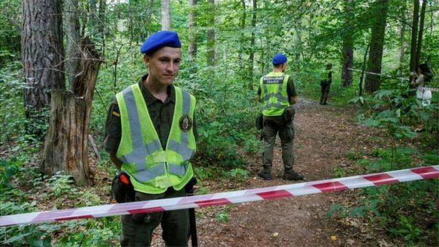 Ukrayna Polisi, Şişov'un cesedinin bulunduğu yeri kordon altına aldı.