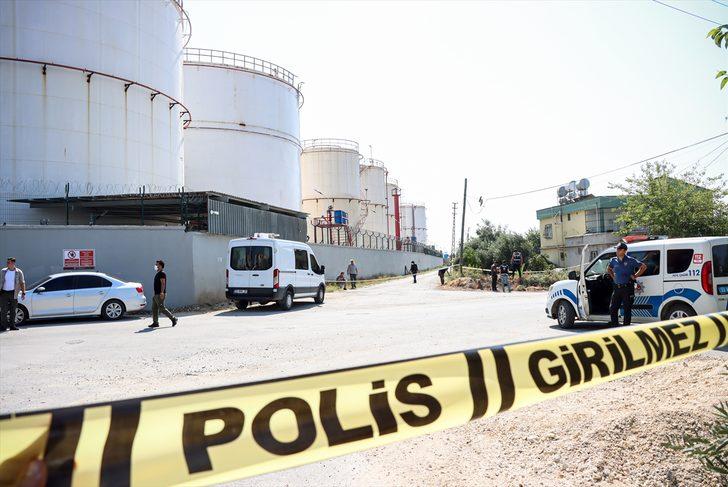 Mersin'de bir petrol depolama tesisinin boş tankında patlama G1
