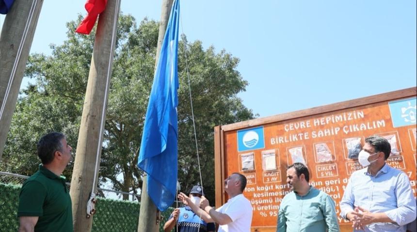 Kocaeli'de Kovanağzı Plajı'na mavi bayrak asıldı